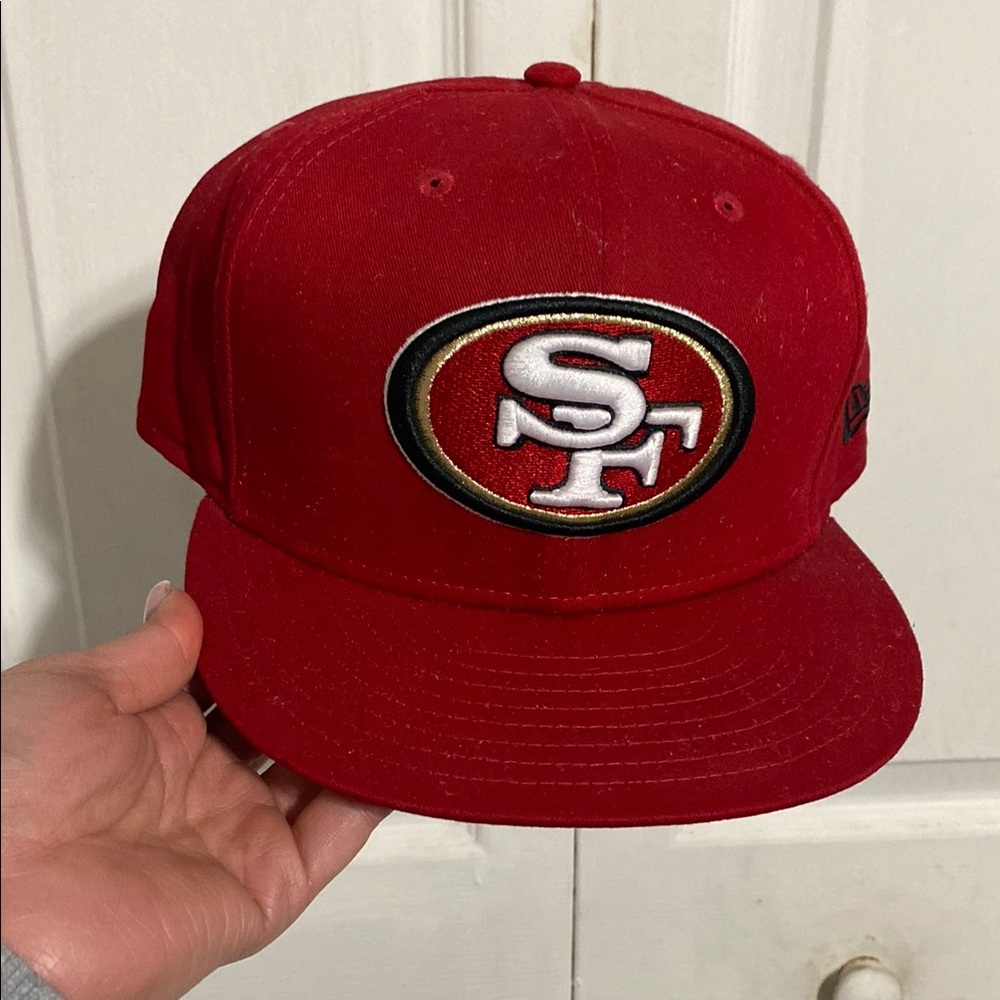 Red Cap with Embroidered Logo